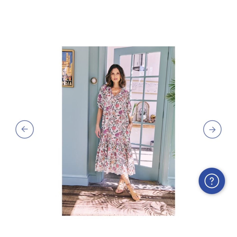 Ophelia and indigo clemmie dress- 100% organic cotton